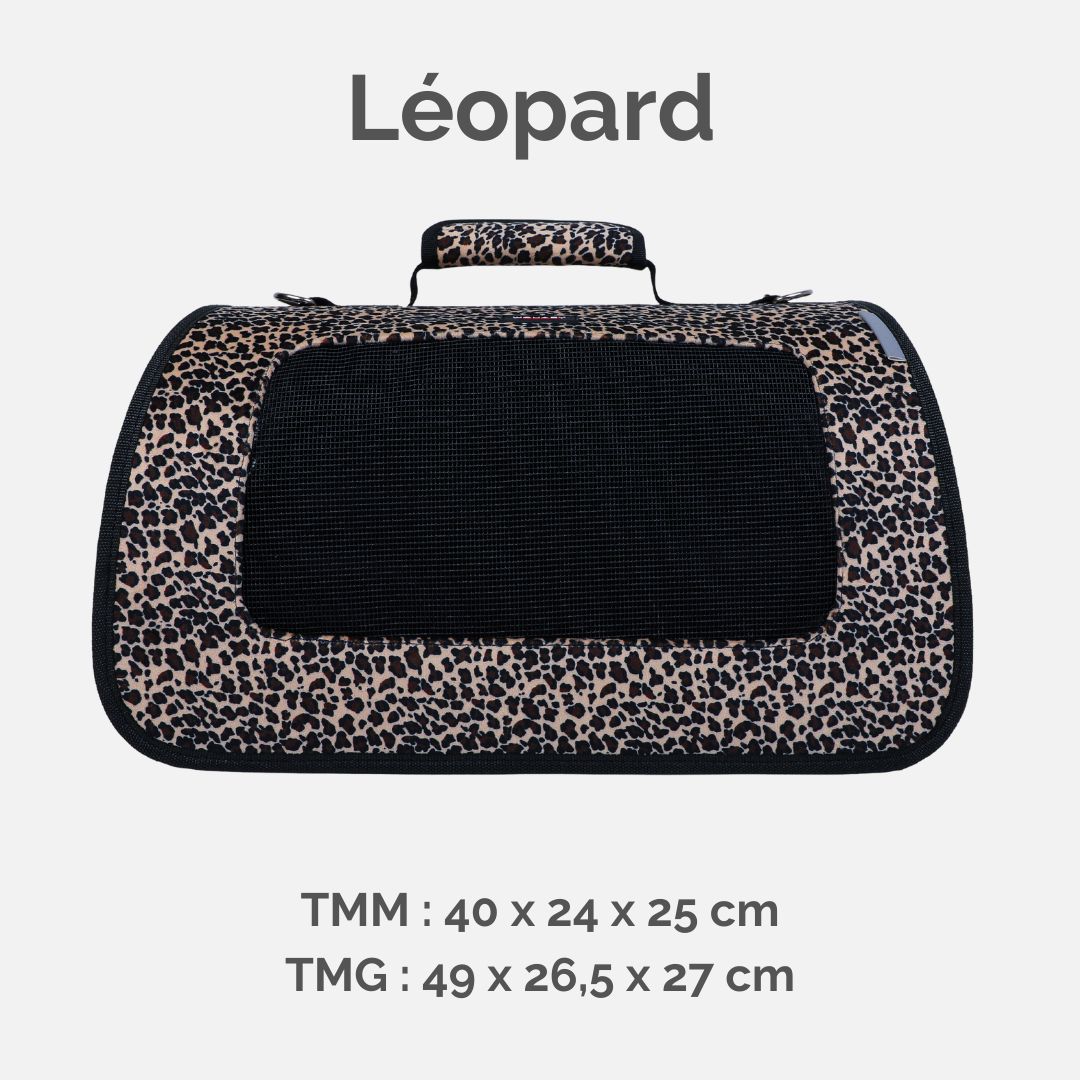 Sac de transport pliable léopard